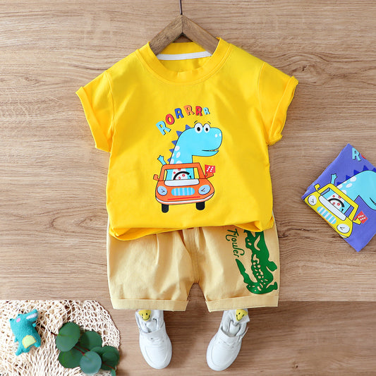 AO0111-09 طقم قطعتين ( بلوزة قطنية + شورت كتان ناعم)