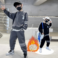 WZ261124-11 ترينج شتوي مبطن فرو تقيل قطعتين ( بلوزة + بنطلون)