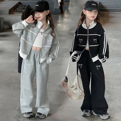 WZH191124-20 بدلة قطنية فخمة قطعتين ( جكيت + بنطلون) ربيعي خريفي