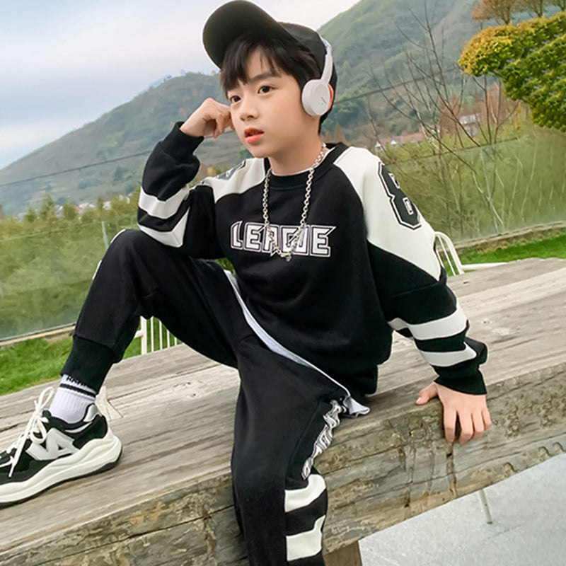 AO0508-98 طقم سبورت قطني قطعتين ( بلوزة + بنطلون)