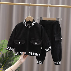 AO0508-107 طقم مخمل قطعتين ( جكيت + بنطلون)