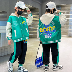 AO0508-06 طقم سبورت قطن قطعتين ( جكيت + بنطلون)