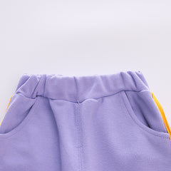 AO0508-72 طقم بناتي قطني قطعتين ( بلوزة + بنطلون )