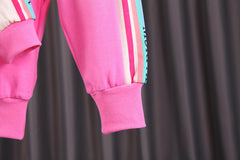 AO0508-181 طقم بناتي قطني قطعتين ( جكيت + بنطلون )