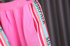 AO0508-181 طقم بناتي قطني قطعتين ( جكيت + بنطلون )