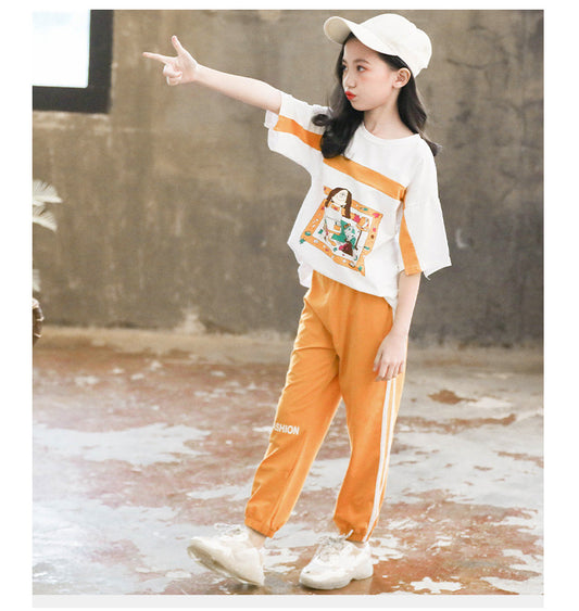 SSP-680G تريننج قطعتين ( بلوزة قطنية + بنطلون)