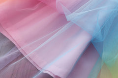 تنورة شيفون ملونة