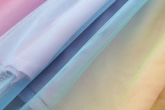 تنورة شيفون ملونة