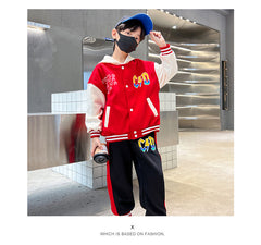 AO0508-06 طقم سبورت قطن قطعتين ( جكيت + بنطلون)