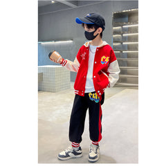 AO0508-06 طقم سبورت قطن قطعتين ( جكيت + بنطلون)