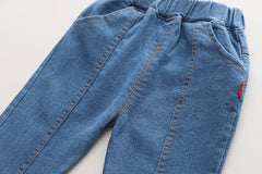 AO0508-34 طقم 3 قطع ( قميص + فست صوف+ بنطلون جينز ناعم)