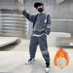 WZ261124-11 ترينج شتوي مبطن فرو تقيل قطعتين ( بلوزة + بنطلون)