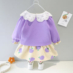 AM0918-01 فستان مع جكيت مبطن فرو بالكامل