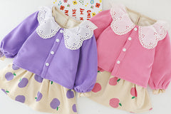 AM0918-01 فستان مع جكيت مبطن فرو بالكامل