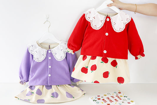 AM0918-01 فستان مع جكيت مبطن فرو بالكامل