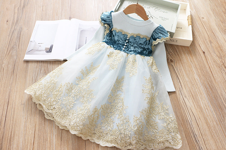 SA-013 فستان الاميرة خريفي شتوي