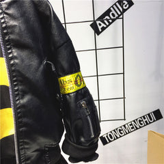 SA-019 طقم فخم 3 قطع ( جكيت جلد + بلوزة قطنية + بنطلون )