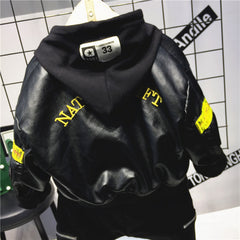 SA-019 طقم فخم 3 قطع ( جكيت جلد + بلوزة قطنية + بنطلون )