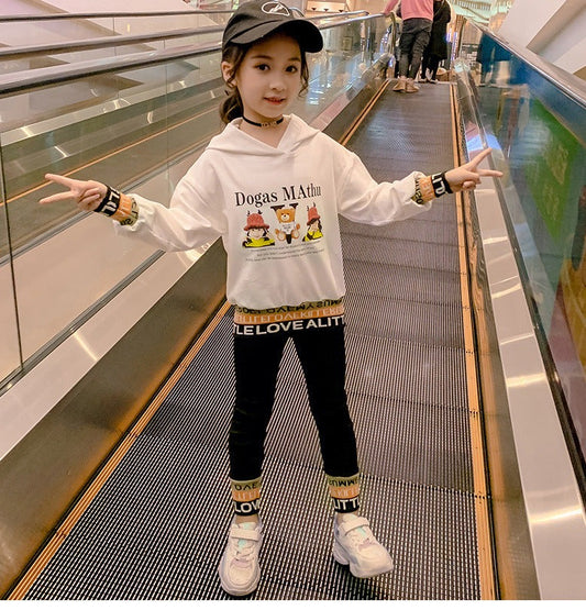 AO1023-50 طقم سبورت قطني ( بلوزه + بنطلون)