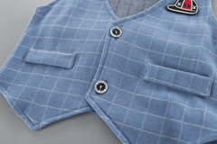 AO1023-14 طقم بدلة 4 قطع( بلوزة + بنطلون + فست+ ببيونة)