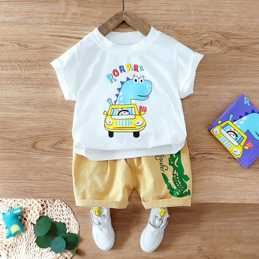 AO0111-09 طقم قطعتين ( بلوزة قطنية + شورت كتان ناعم)