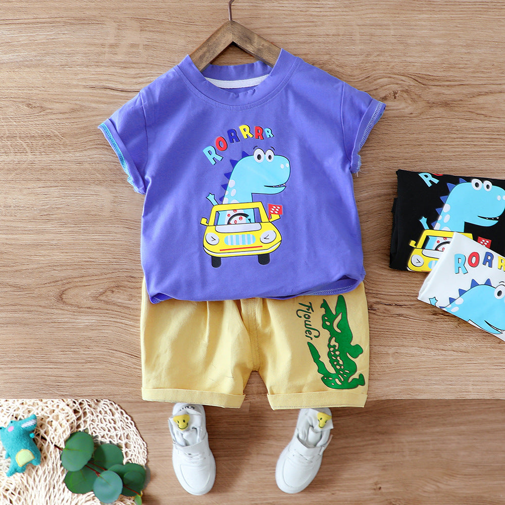 AO0111-09 طقم قطعتين ( بلوزة قطنية + شورت كتان ناعم)