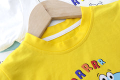 AO0111-09 طقم قطعتين ( بلوزة قطنية + شورت كتان ناعم)