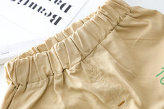 AO0111-09 طقم قطعتين ( بلوزة قطنية + شورت كتان ناعم)