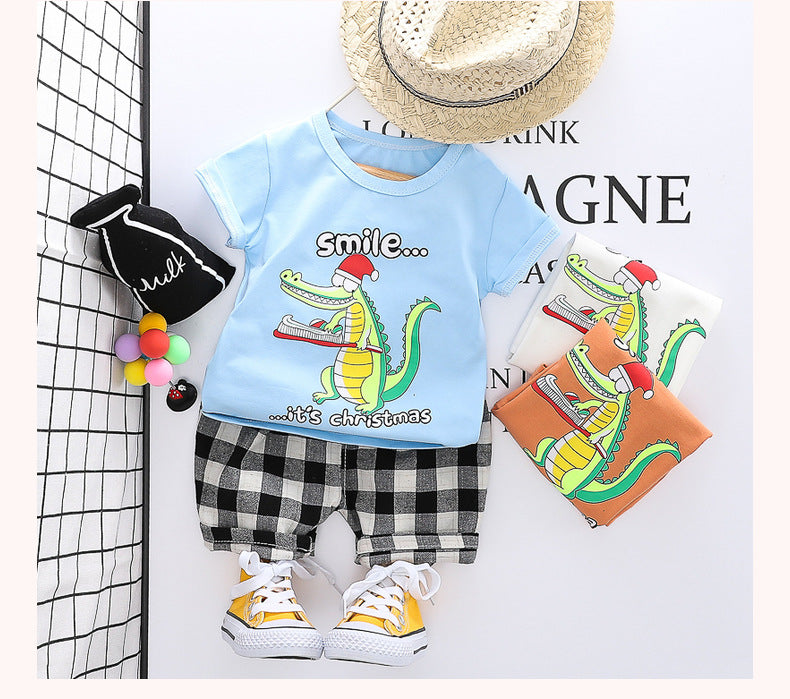 AO0111-11 طقم قطعتين ( بلوزة + شورت)