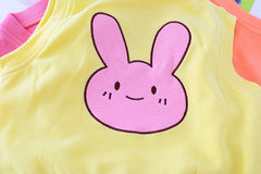 AO0111-22 طقم 3 قطع ( بلوزة مع قبة + فست + بنطلون جينز ناعم )