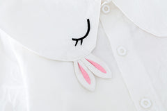 AO0111-22 طقم 3 قطع ( بلوزة مع قبة + فست + بنطلون جينز ناعم )