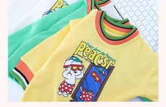 AO0111-04 طقم جينز قطعتين ( بلوزة قطنية + بنطلون جينز )