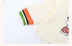 AO0111-04 طقم جينز قطعتين ( بلوزة قطنية + بنطلون جينز )