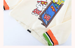 AO0111-04 طقم جينز قطعتين ( بلوزة قطنية + بنطلون جينز )