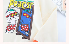 AO0111-04 طقم جينز قطعتين ( بلوزة قطنية + بنطلون جينز )