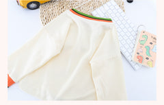 AO0111-04 طقم جينز قطعتين ( بلوزة قطنية + بنطلون جينز )