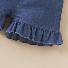 AO0304-73 طقم بناتي قطعتين ( بلوزة + شورت)