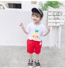 AO0304-85 طقم سبورت بناتي قطعتين ( بلوزة + بنطلون )