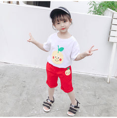 AO0304-85 طقم سبورت بناتي قطعتين ( بلوزة + بنطلون )