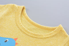 SA-033 طقم ولادي قطني قطعتين ( بلوزة + شورت)