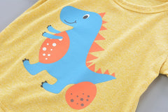 SA-033 طقم ولادي قطني قطعتين ( بلوزة + شورت)