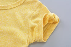 SA-033 طقم ولادي قطني قطعتين ( بلوزة + شورت)