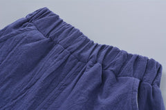 SA-033 طقم ولادي قطني قطعتين ( بلوزة + شورت)