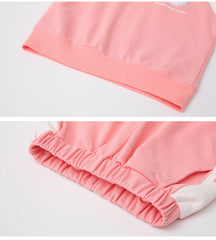 AO0505-01 بدلة رياضة قطنية دافئة عالية الجودة تتكون من قطعتين ( سترة+ بنطلون)