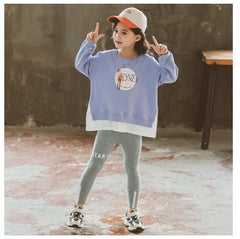 AO0505-07 بدلة رياضة قطنية عالية الجودة قطعتين ( بلوزة + بنطلون فيزون) ربيعية خريفية