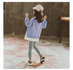 AO0505-07 بدلة رياضة قطنية عالية الجودة قطعتين ( بلوزة + بنطلون فيزون) ربيعية خريفية