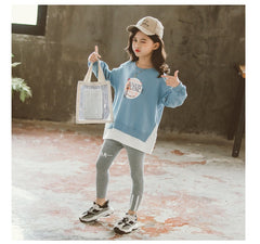 AO0505-07 بدلة رياضة قطنية عالية الجودة قطعتين ( بلوزة + بنطلون فيزون) ربيعية خريفية