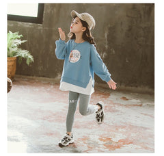 AO0505-07 بدلة رياضة قطنية عالية الجودة قطعتين ( بلوزة + بنطلون فيزون) ربيعية خريفية