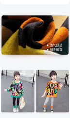 AO0505-12 بدلة رياضة قطنية ( سترة + بنطلون) دافئة للربيع والخريف