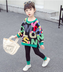 AO0505-12 بدلة رياضة قطنية ( سترة + بنطلون) دافئة للربيع والخريف